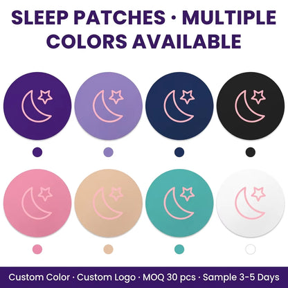 HLK Natural Lavender Chamomile Lemon Essential Oil Sleep Patch Melatonin-Free 72H CE Certified for Deep Sleep Relaxing Night